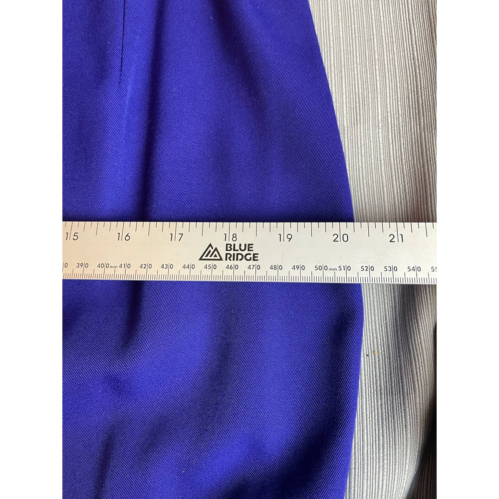 Chancelle 2 Piece Blue Skirt Suit with Beaded Embellishment Size 14 - Picture 14 of 15
